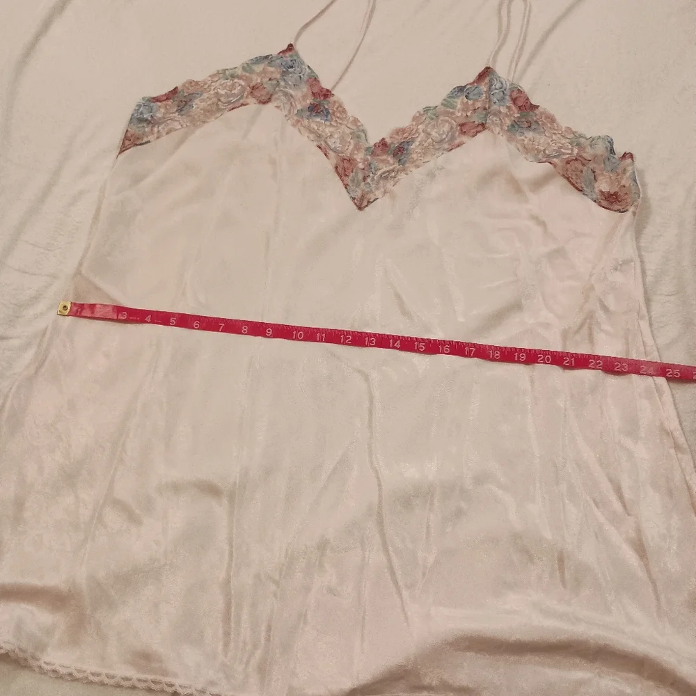 Vintage Wendy Ann Pink Satin And Lace Peignoir Robe And Nightgown Set Size 1X-2X